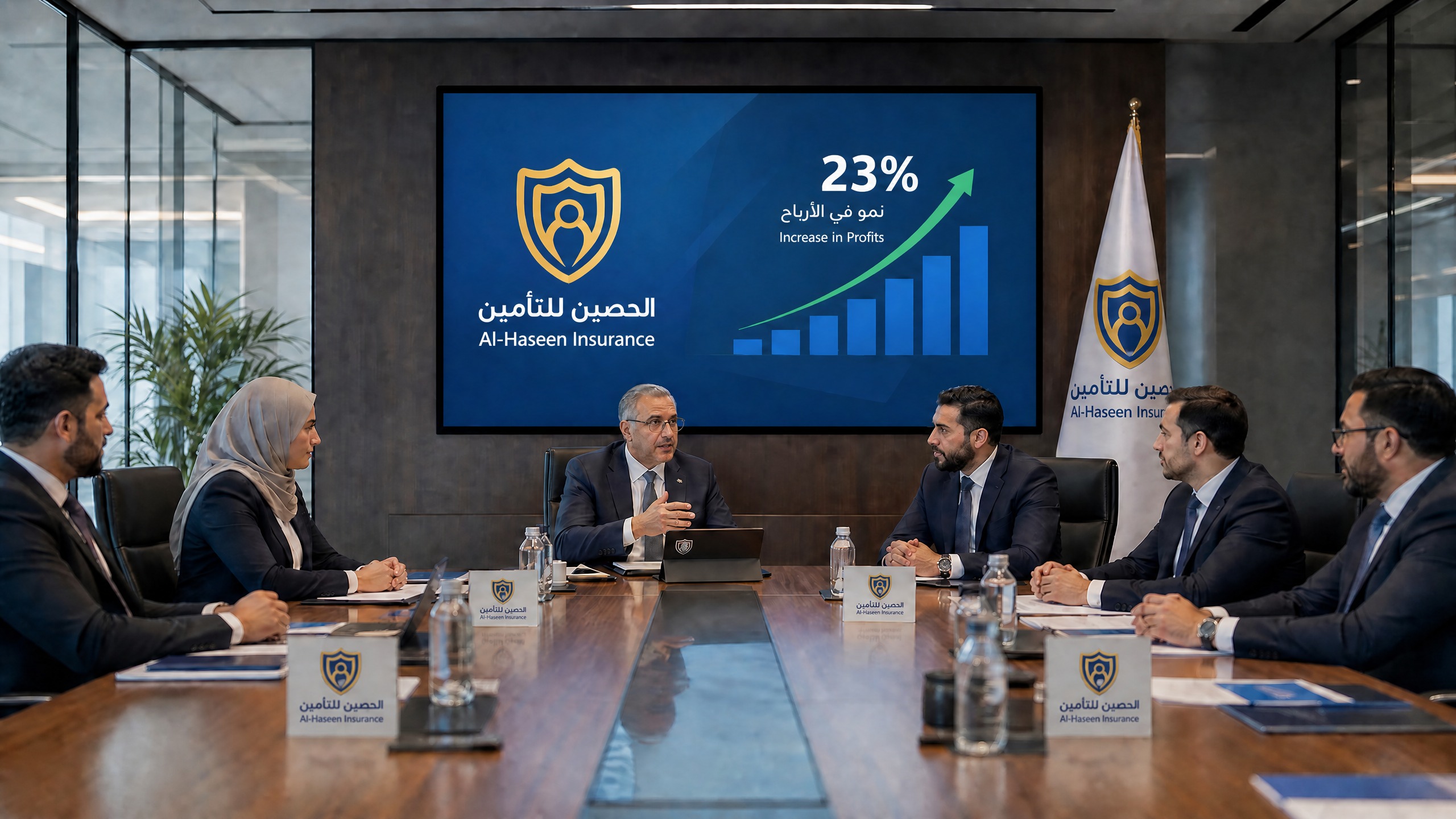 شركة الحصين للتأمين في عطاء مشاريع الطاقة